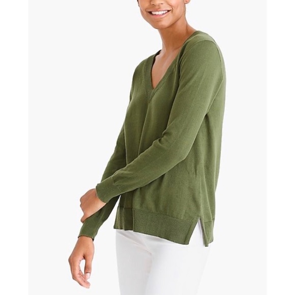 J. Crew Sweaters - J. Crew Cotton V-Neck Sweater NWT